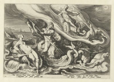 テティスとオケアノスに文句を言うジュノ Ovid