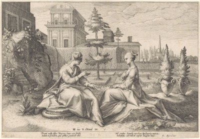 ベロエに扮してセメレに近づくジュノ Ovid