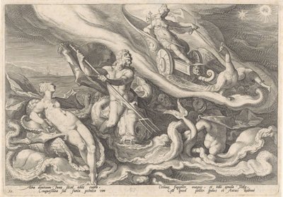 テティスとオケアノスに文句を言うジュノ Ovid