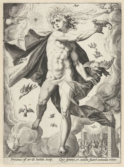空 空気 (オブジェクトのタイトル) The Four Elements (シリーズタイトル) 作： Hendrick Goltzius (workshop of)