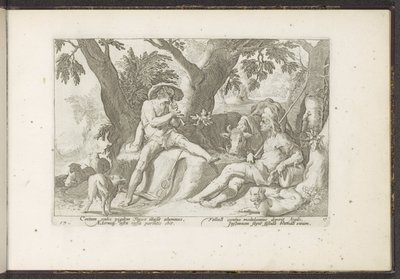 アーガスのためにフルートを吹くマーキュリー Ovid