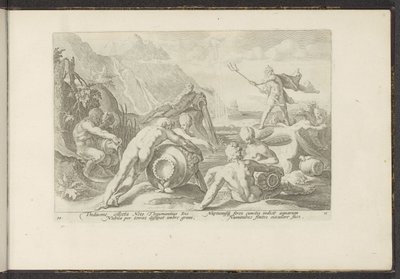 ネプチューンと川の神々が大洪水を引き起こす Ovid