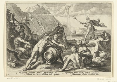 ネプチューンと川の神々が大洪水を引き起こす Ovid