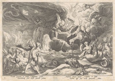 ヴァル・ヴァン・ファエトン Metamorfosen van Ovidius (シリーズタイトル) 作： Hendrick Goltzius (workshop of)