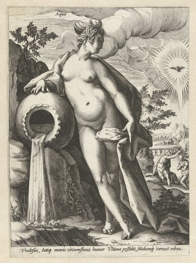 水 アクア（オブジェクトのタイトル） The Four Elements (シリーズタイトル) 作： Hendrick Goltzius (workshop of)