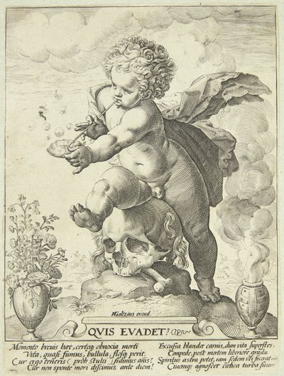 人生の儚さの寓話 (「Quiz Eva That?」) 作： Hendrick Goltzius