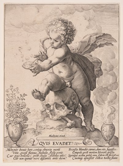 儚さの寓意（Quis Evadet） 作： Hendrick Goltzius