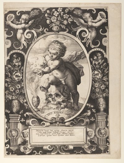 儚さの寓意（Quis Evadet） 作： Hendrick Goltzius