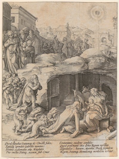 三王の礼拝 作： Hendrick Goltzius