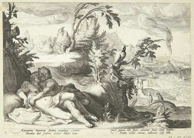 アポロンとコロニス 作： Hendrick Goltzius