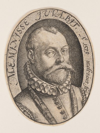 右向きの男性の胸像 作： Hendrick Goltzius