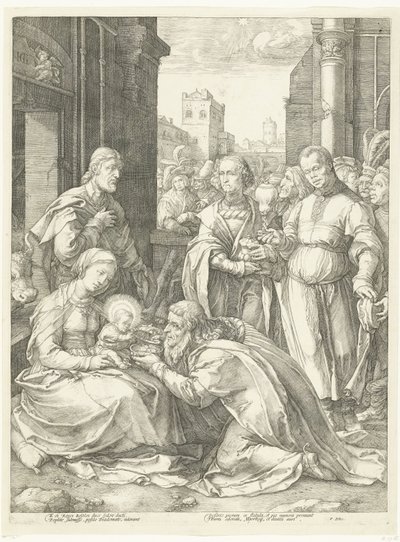 王たちの崇拝 メアリーの初期の人生（シリーズタイトル） 名作（シリーズタイトル） 作： Hendrick Goltzius