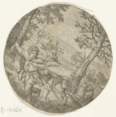 盲人は盲人を導く 作： Hendrick Goltzius