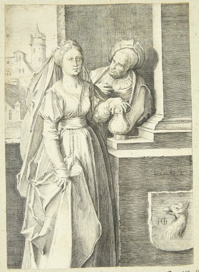 奇妙なカップル 作： Hendrick Goltzius