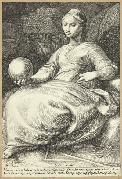 エラト 作： Hendrick Goltzius