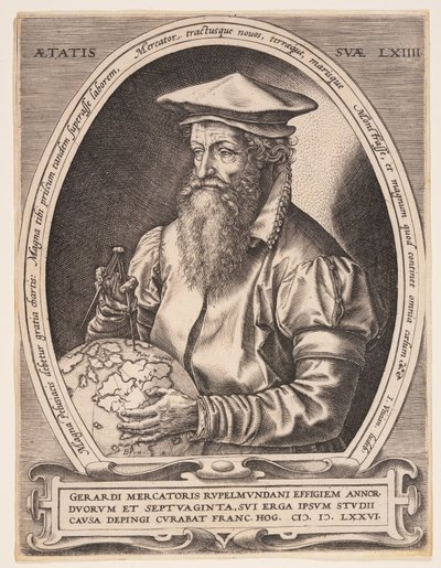 ジェラルドゥス・メルカトル 作： Hendrick Goltzius