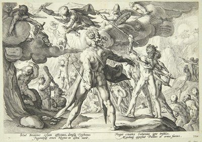 巨人が空を襲う 作： Hendrick Goltzius