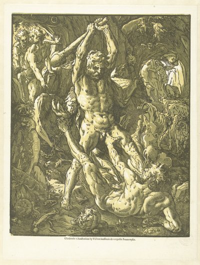 ヘラクレス・エン・カクス 作： Hendrick Goltzius