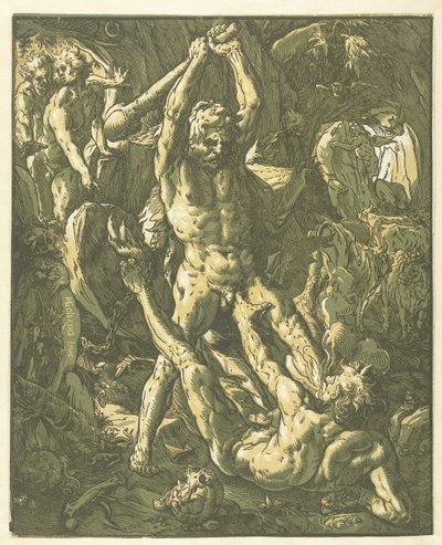 ヘラクレス・エン・カクス 作： Hendrick Goltzius