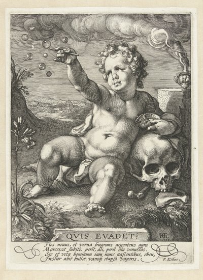 ホモ・ブラ 誰が逃げた？ (オブジェクトのタイトル) 作： Hendrick Goltzius