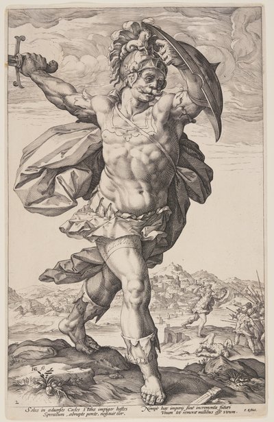 ホラティウス・コクレス（『ローマの英雄』より 作： Hendrick Goltzius