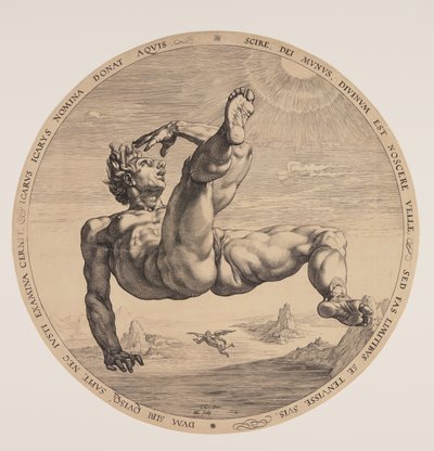 イカロス、『4人の落伍者』より 作： Hendrick Goltzius