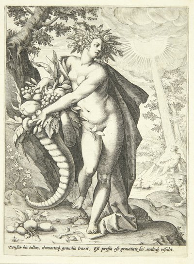 アース（テラ） 作： Hendrick Goltzius