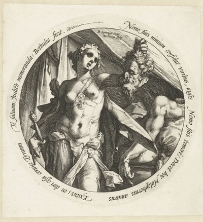 ホロフェルネスの首を持つジュディス 作： Hendrick Goltzius