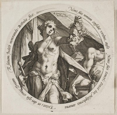 ホロフェルネスの首を持つジュディス 作： Hendrick Goltzius
