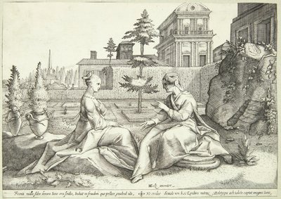 ベロエに変装したジュノがセメレに警告 作： Hendrick Goltzius