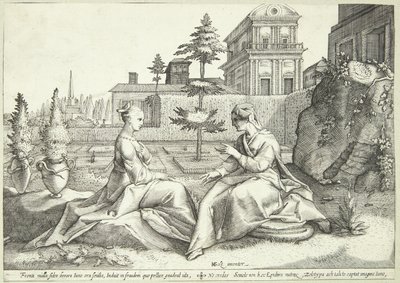 ベロエに変装したジュノがセメレに警告 作： Hendrick Goltzius