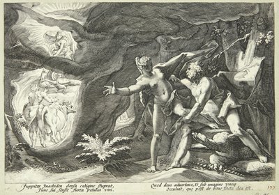 木星とイオ 作： Hendrick Goltzius