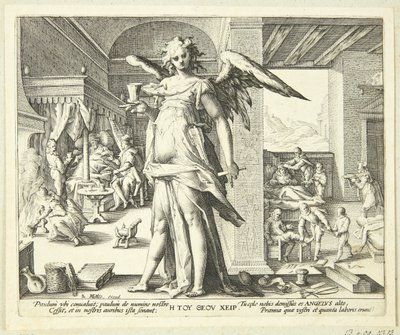 天使のような医者 作： Hendrick Goltzius