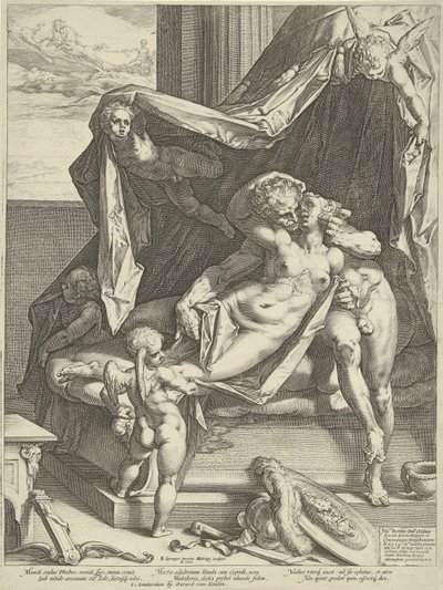 火星から金星 作： Hendrick Goltzius