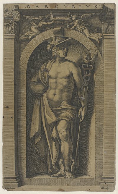 水星 マーカス (オブジェクトのタイトル) 作： Hendrick Goltzius