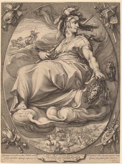 ミネルバ 作： Hendrick Goltzius