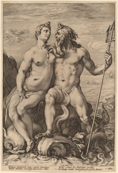 ネプチューンとアンフィトリテ 作： Hendrick Goltzius