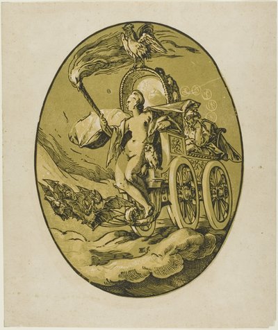 ノックス、『デモゴルゴンと神々』のプレート 7 作： Hendrick Goltzius