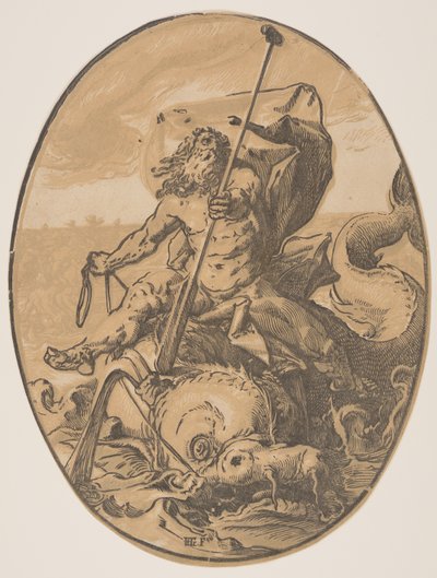 神々』より「オセアヌス 作： Hendrick Goltzius