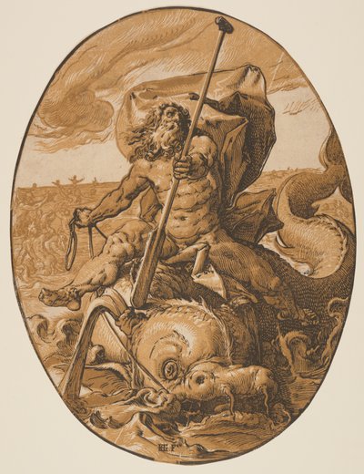 神々』より「オセアヌス 作： Hendrick Goltzius