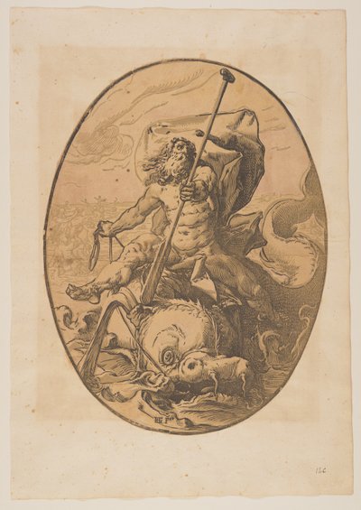 神々』より「オセアヌス 作： Hendrick Goltzius