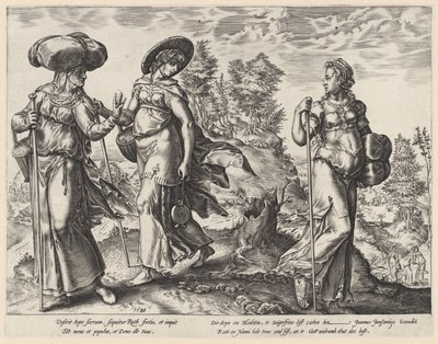 オルパはナオミとルースのもとを去る ルースの歴史（シリーズタイトル） 作： Hendrick Goltzius