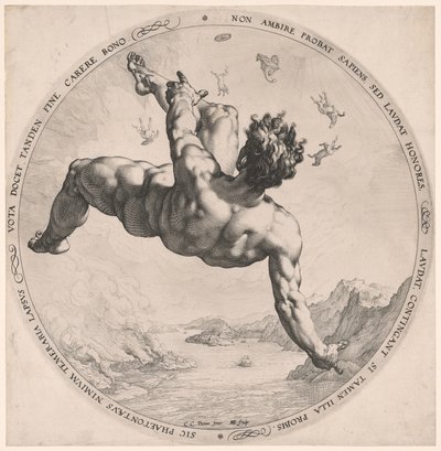 フェートン、『4人の落伍者』より 作： Hendrick Goltzius