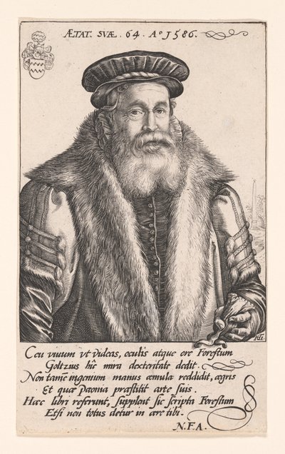 ピーテル・ファン・フォレスト（ペトルス・フォレストゥス） 作： Hendrick Goltzius