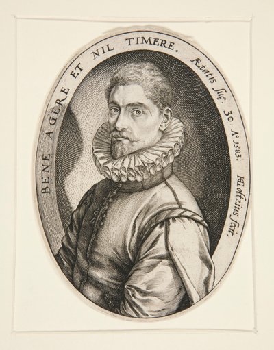 ヒエロニムス・スコリアーの肖像 作： Hendrick Goltzius