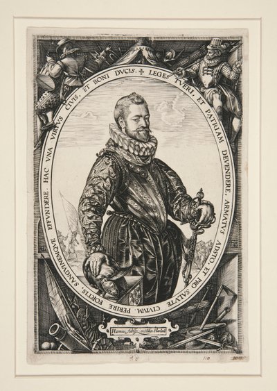ジャック・ド・ラ・ファイユの肖像 作： Hendrick Goltzius