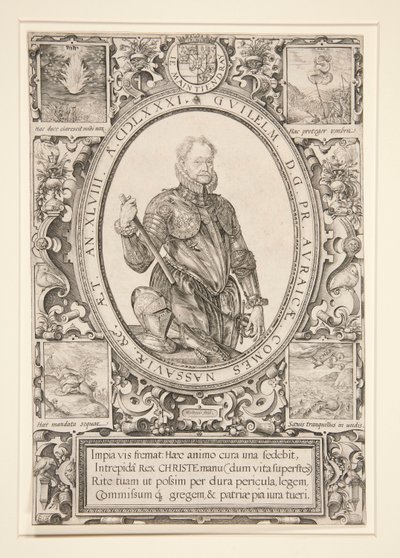 オレンジ公ウィリアムの肖像 作： Hendrick Goltzius