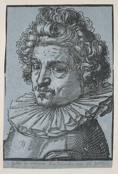 ギリス・ヴァン・ブリーンの肖像 作： Hendrick Goltzius