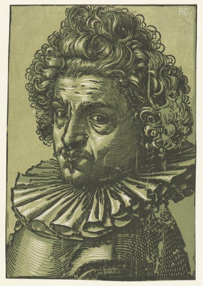 ギリス・ヴァン・ブリーンの肖像 作： Hendrick Goltzius