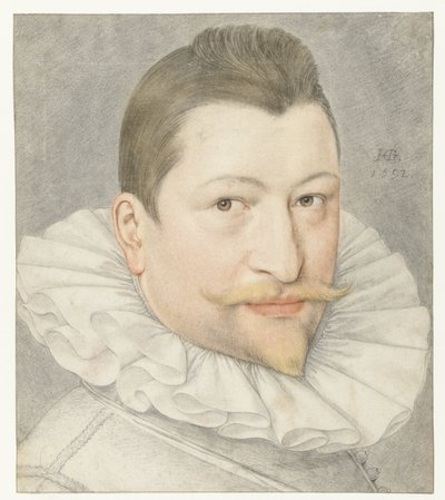 ヨハネス・サデラー1世の肖像 作： Hendrick Goltzius
